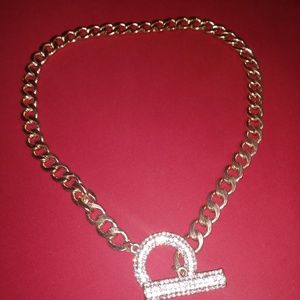 Gold and sparkly pendant